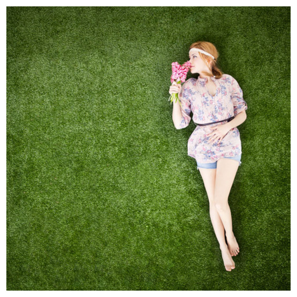 Gazon synthétique recyclable echo 28mm 1m x 21m Truffaut