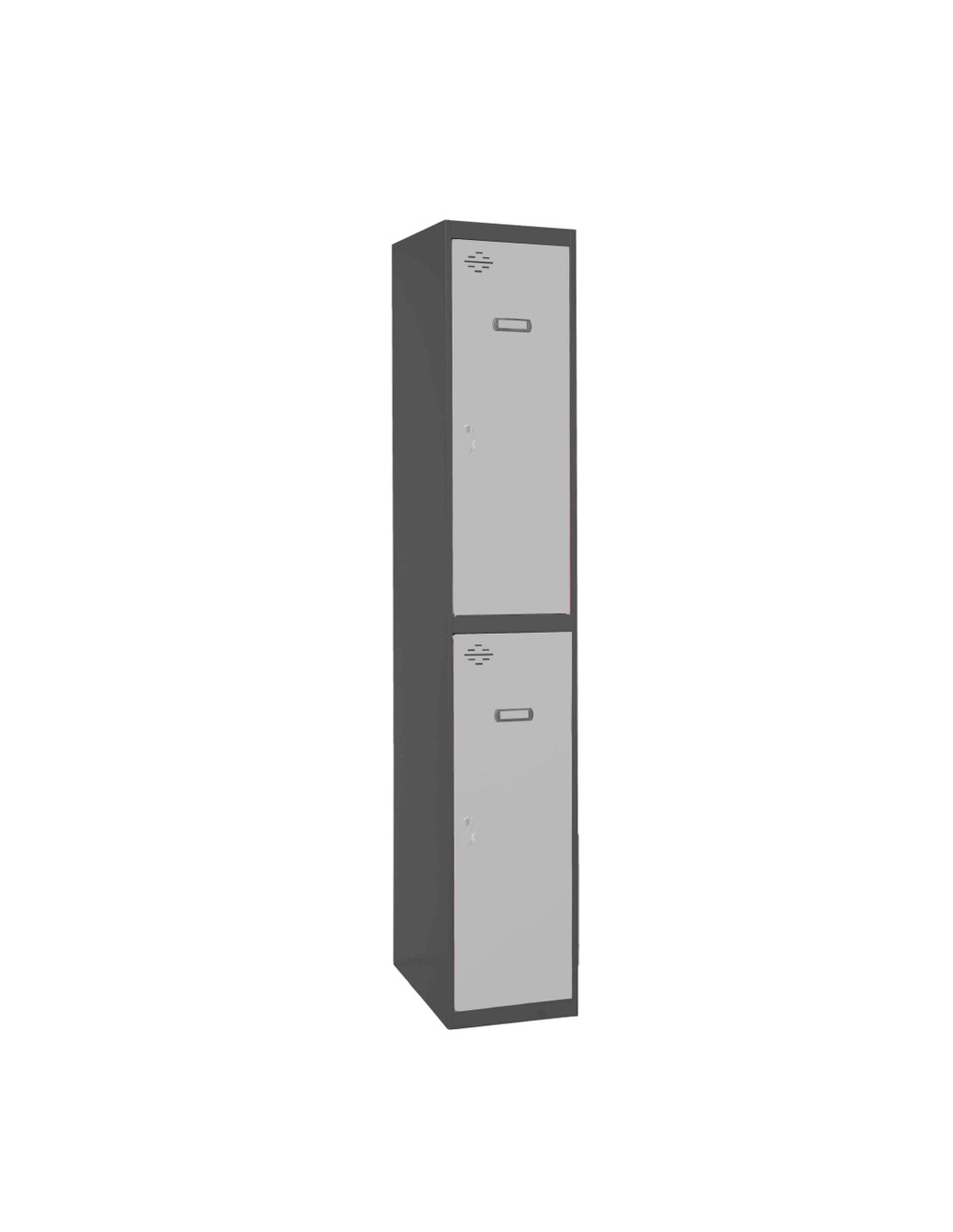 Casier-armoire simonlocker prof.dism.tandem 1/2 400 ini an/gr antracite/gris 1800x400x500 - simonrack