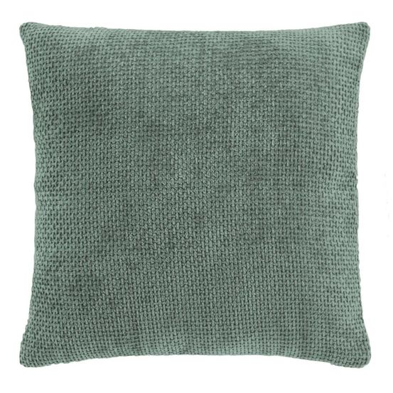 Coussin en velours chenillé