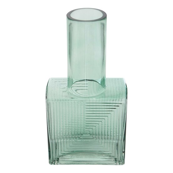 Vase reso en verre 13,5x8x26,7cm marron