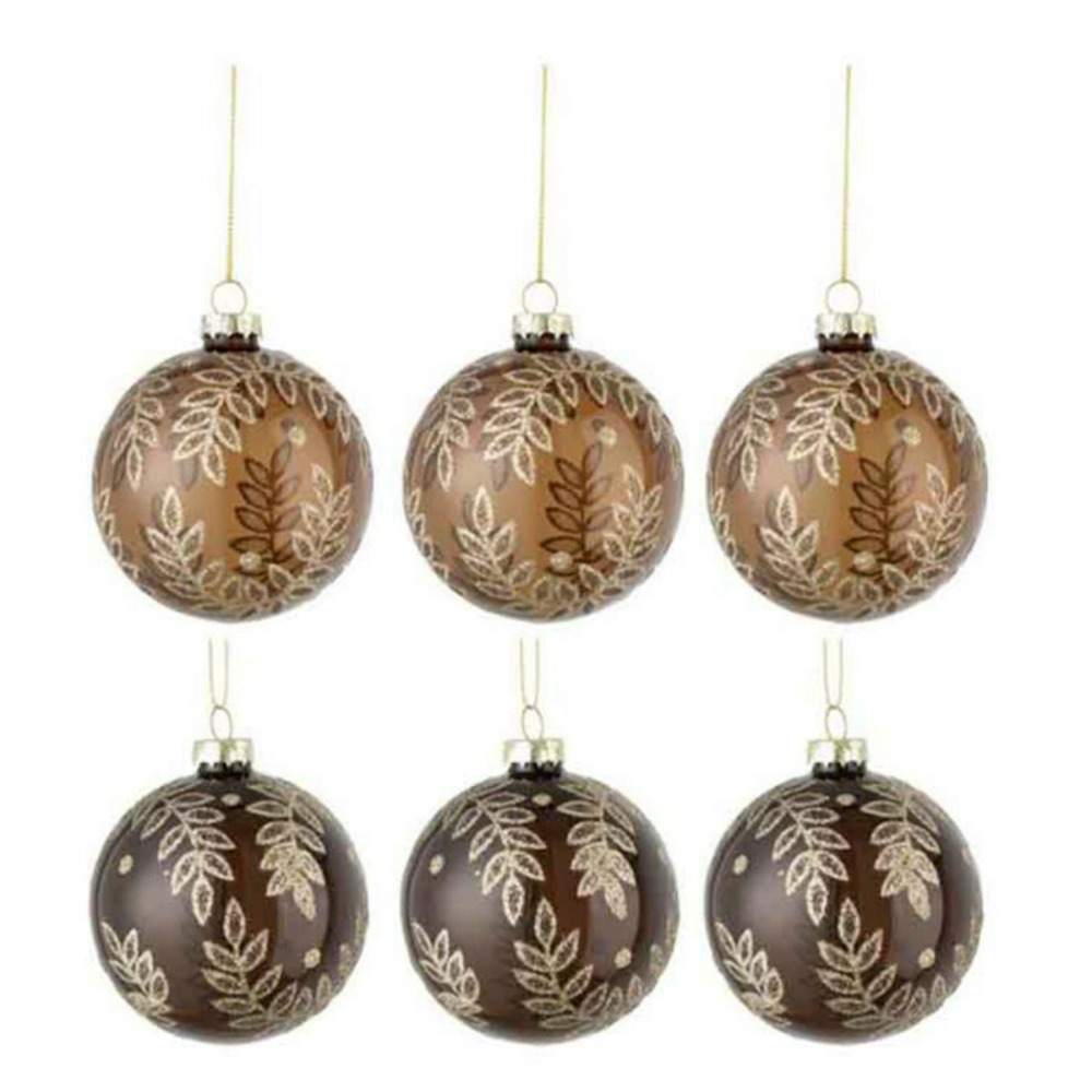 Lot de 6 boules de noël 