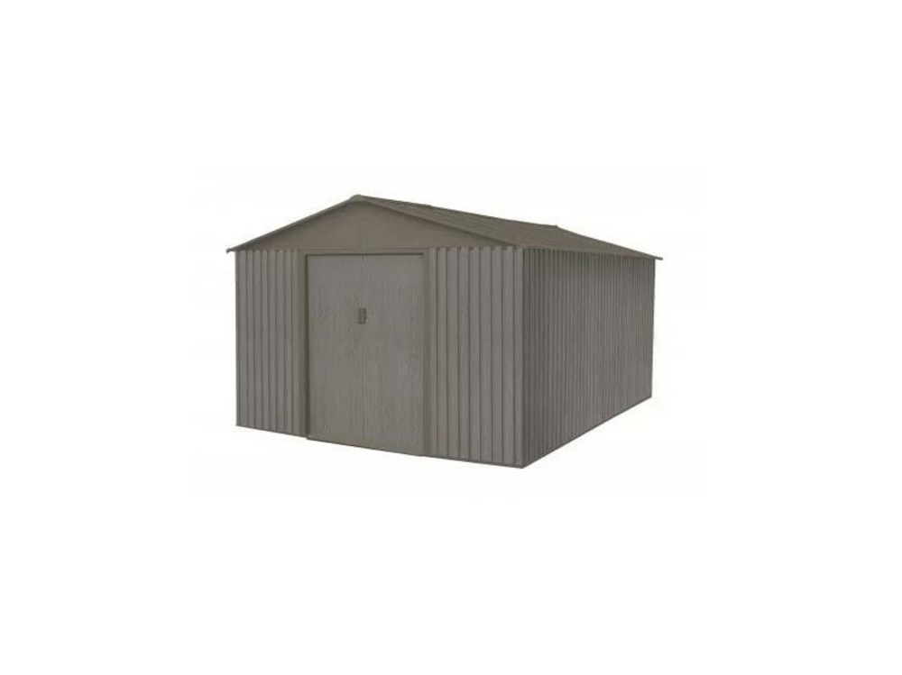 Abri en métal aspect bois vieilli - 13,5 m ?