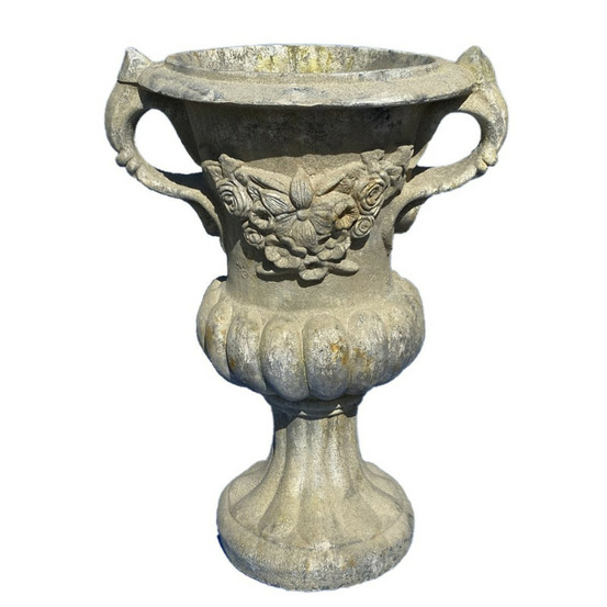 Vase plastron avec anses 92x70x55cm