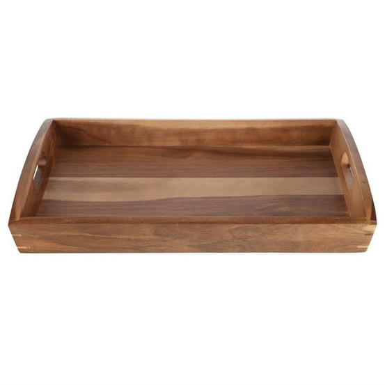 Plateau de service en acacia 510 x 350 x 70 mm - olympia