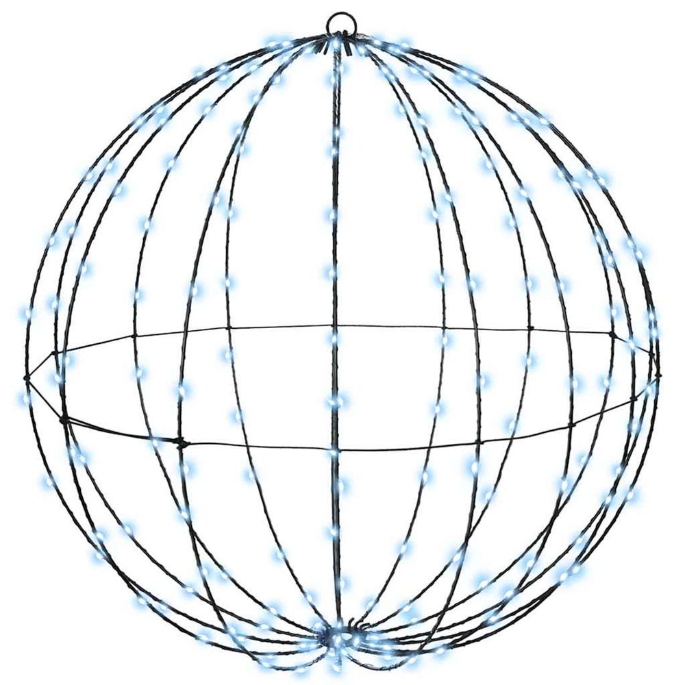 Boule avec 192 led blanc froid 60 cm métal