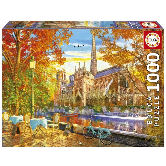 Puzzle 1000 pcs l automne a notre dame