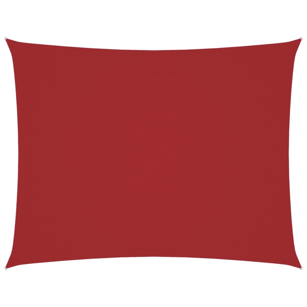 Voile de parasol tissu oxford rectangulaire 3,5x5 m rouge