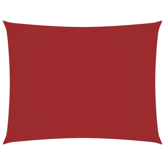 Voile de parasol tissu oxford rectangulaire 3,5x5 m rouge