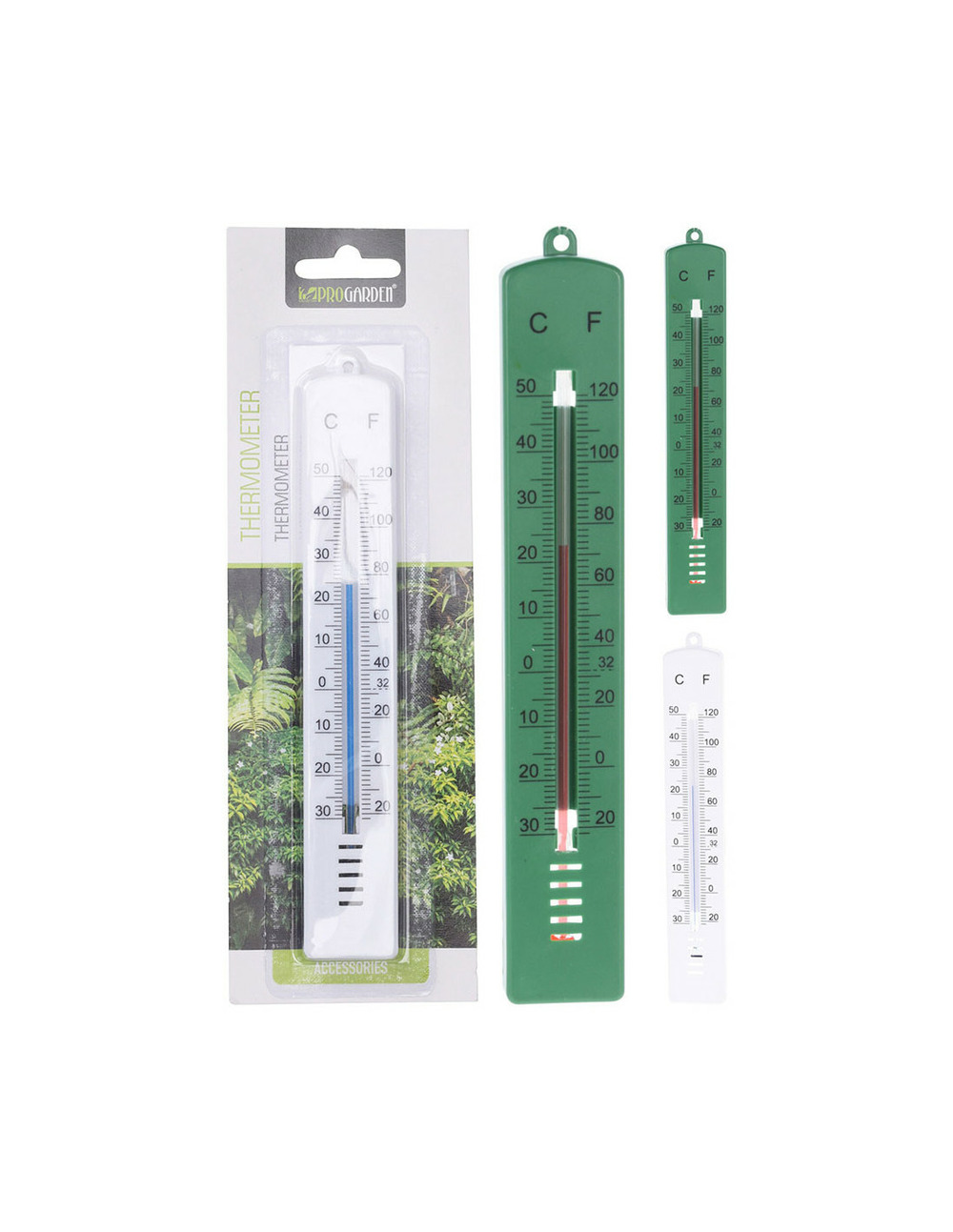 6 thermomètre mural couleurs assorties