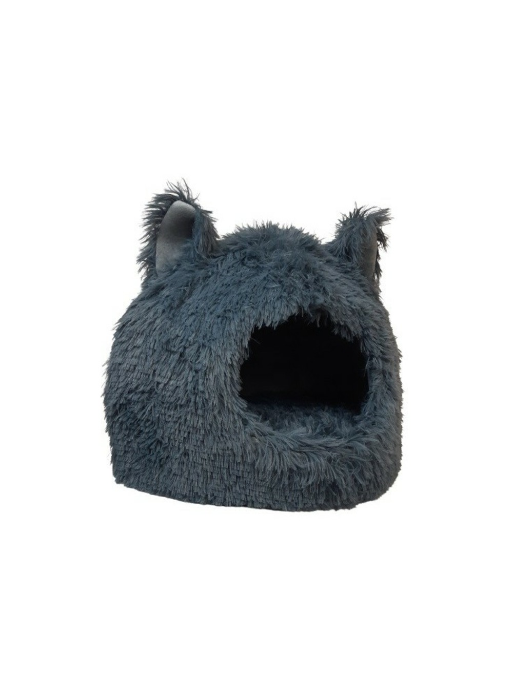 Mon ami luki - niche / panier / refuge tissus bouclé confort - anthracyte - chien - 40 cm