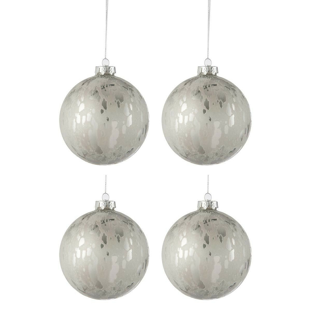 Lot de 4 boules de noël 
