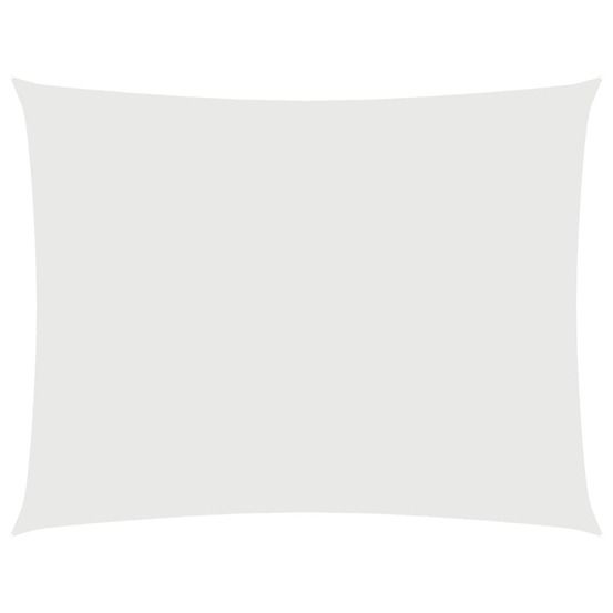 Voile de parasol tissu oxford rectangulaire 3,5x5 m blanc