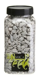 Mica decorations sable cailloux et coquillages steentjes - 1x1x20 cm - pierre - gris