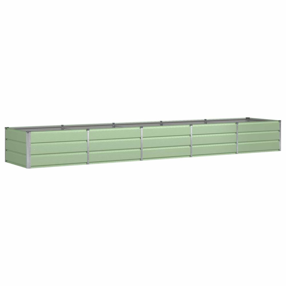 Jardinière vert 400 x 80 x 45 cm acier