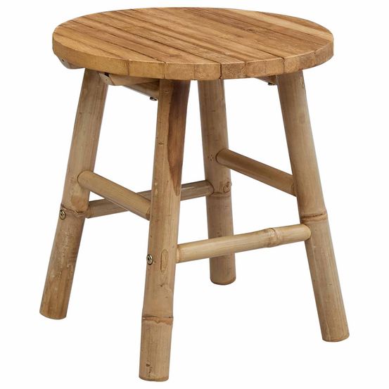 Tabouret de jardin naturel ø 38 x 42 cm bambou