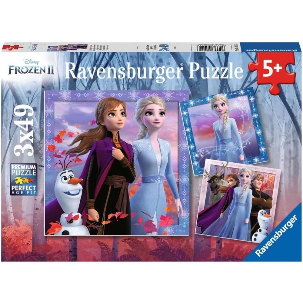 Puzzle disney la reine des neiges 3x49 pcs
