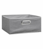 Boîte de rangement gris clair chiné 31 x 31 x 15 cm