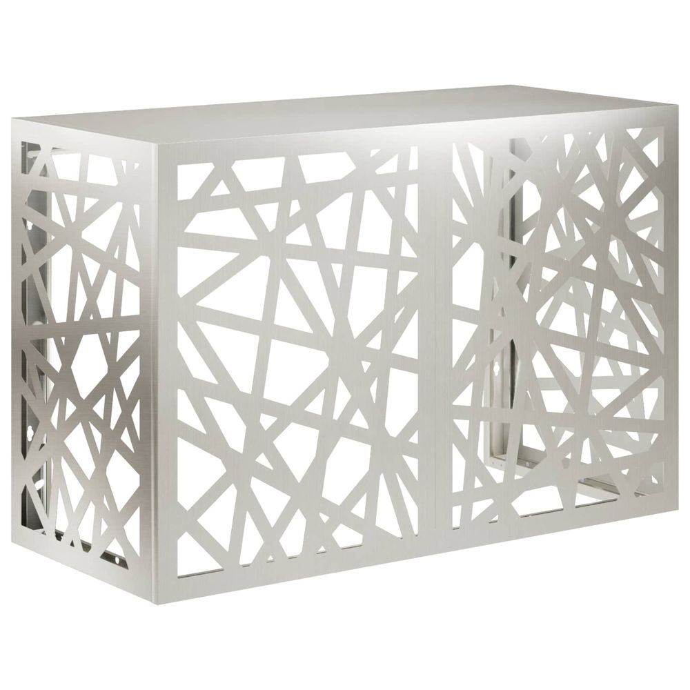 Housse de climatiseur argenté 90 x 40 x 60 cm acier inoxydable