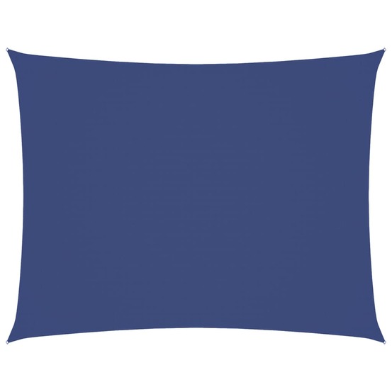 Voile de parasol tissu oxford rectangulaire 6x7 m bleu