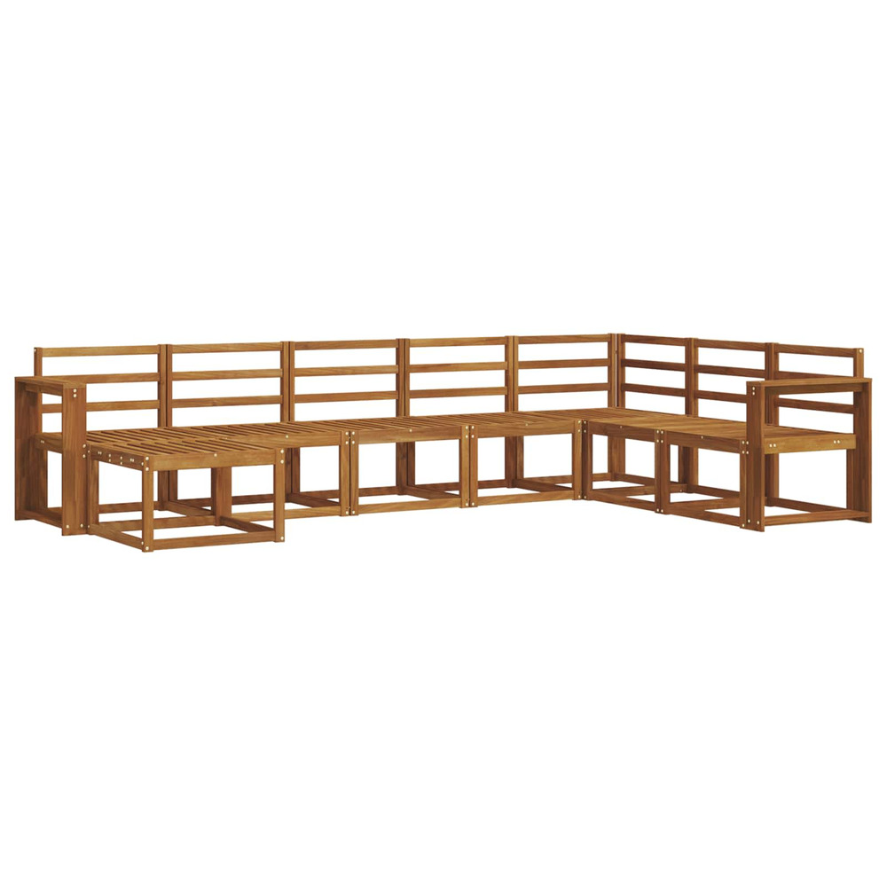 Ensemble de canapés d'extérieur 8 pcs naturel