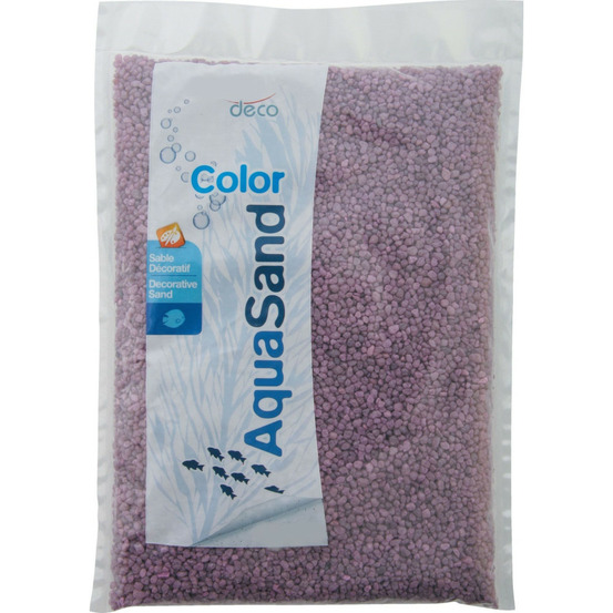 Gravier fin pour aquariums, couleur violet lilas 1kg