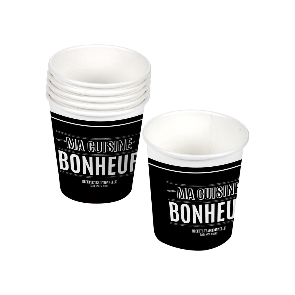 Set de 10 gobelets en carton ma cuisine