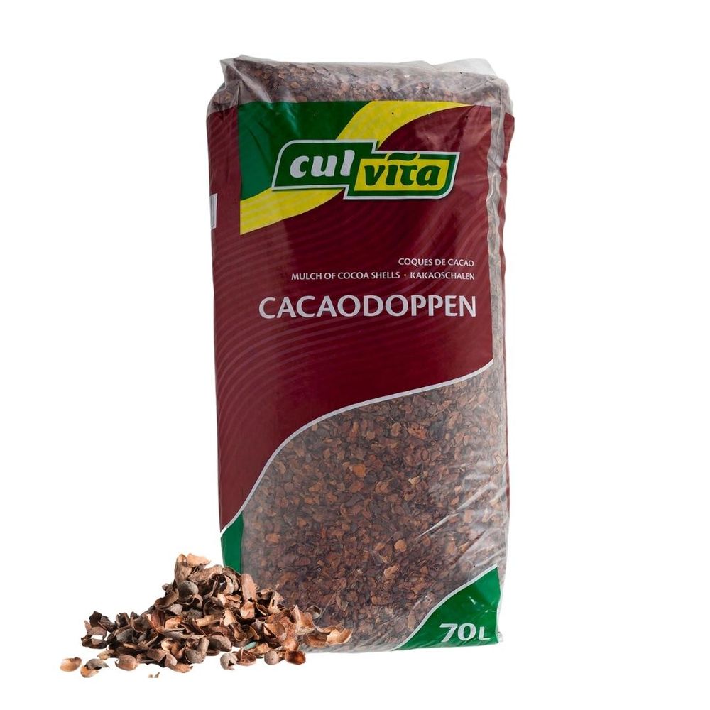 Paillis de coques de cacao - sac de 70 litres