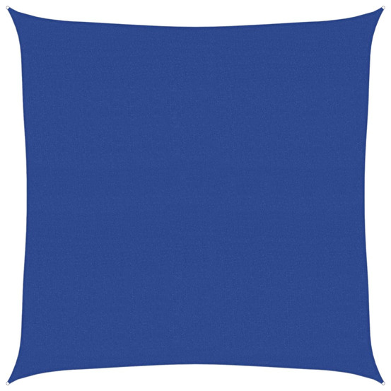 Voile d'ombrage 160 g/m² carré bleu 5x5 m pehd
