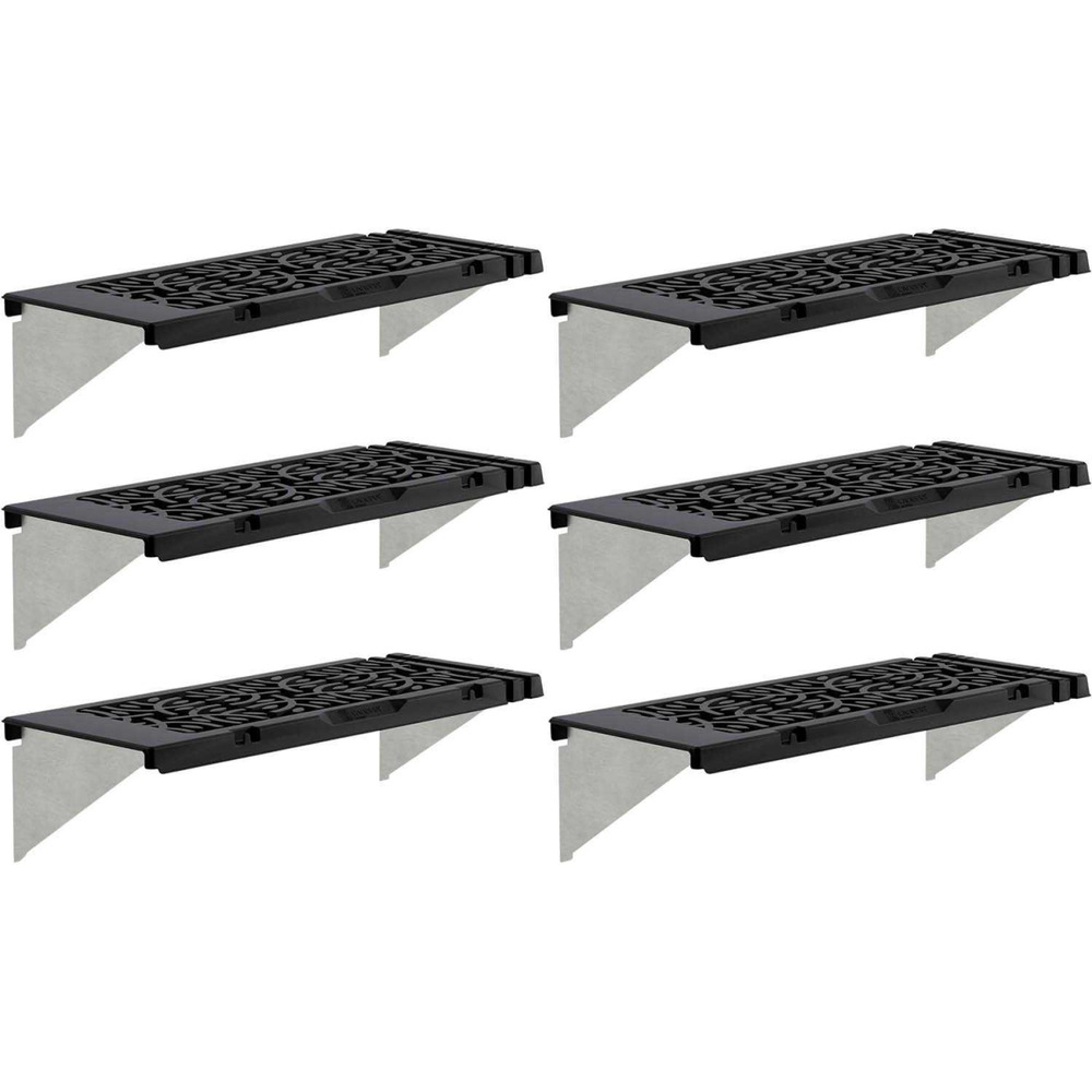 Kit d'étagère originale en polypropylène pour serre de jardin lot de 6 étagères