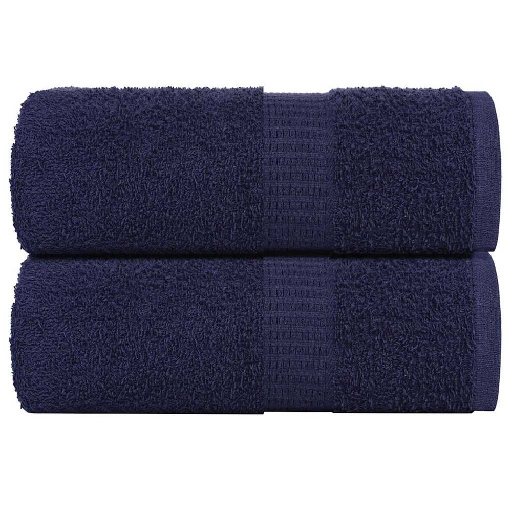 Serviettes de toilette frogn 2 pièces bleu marine 30x30 cm 360 g/m²