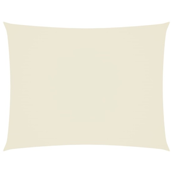 Voile de parasol tissu oxford rectangulaire 4x6 m crème