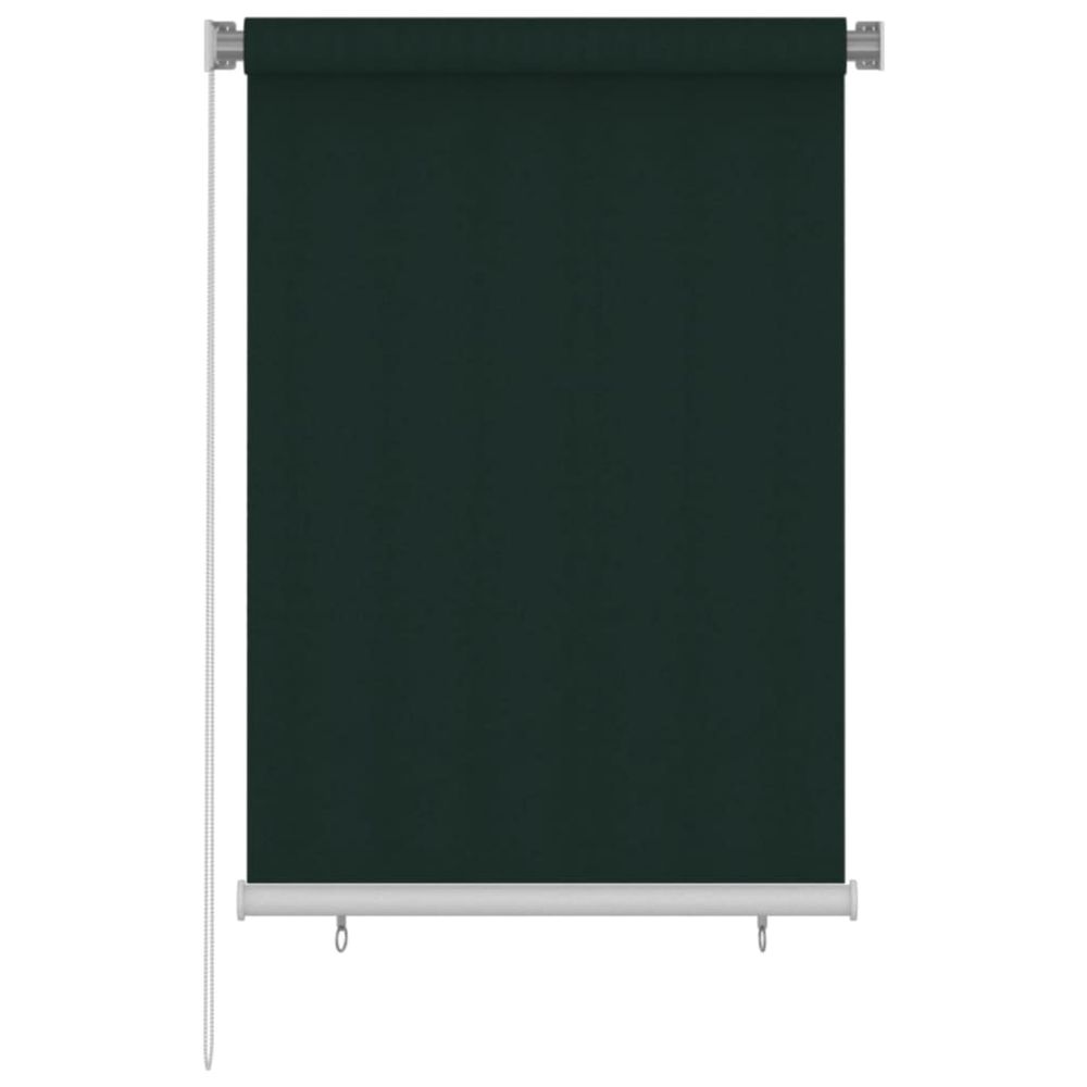 Store roulant d'extérieur 100x140 cm vert foncé pehd