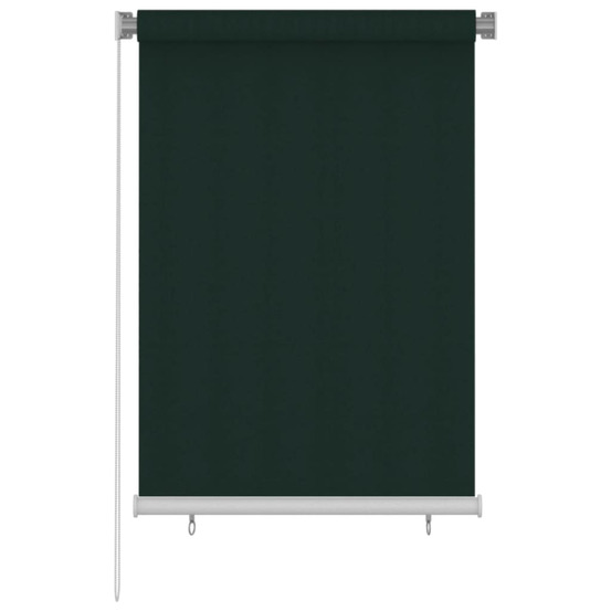 Store roulant d'extérieur 100x140 cm vert foncé pehd