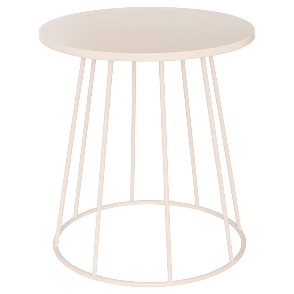 Table d'appoint latte beige 38x38x42cm