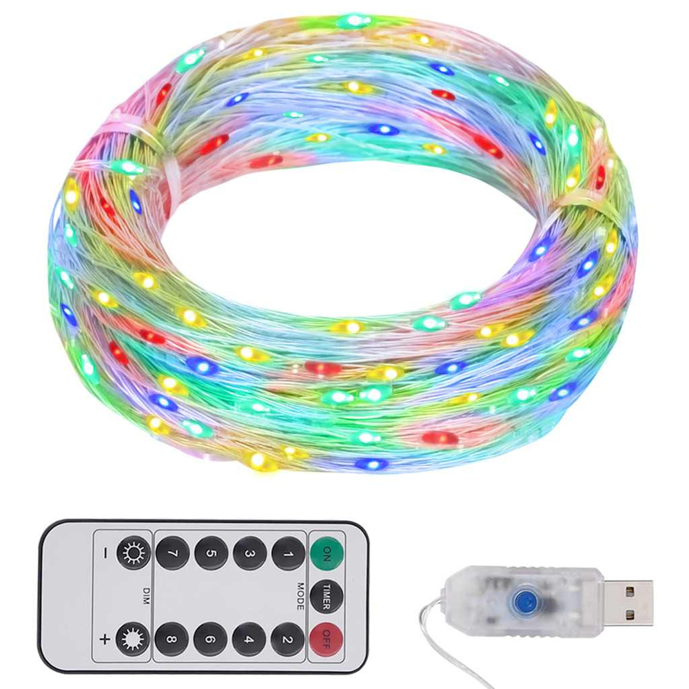 Guirlande led avec 150 led multicolore 15 m