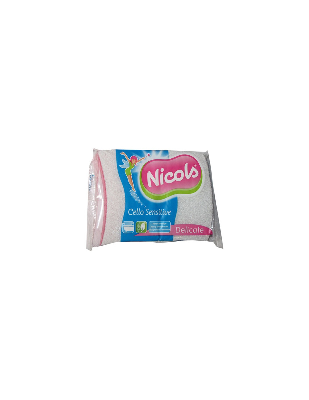 Tampon blanc s/éponge cello sensitive x2 - nicols