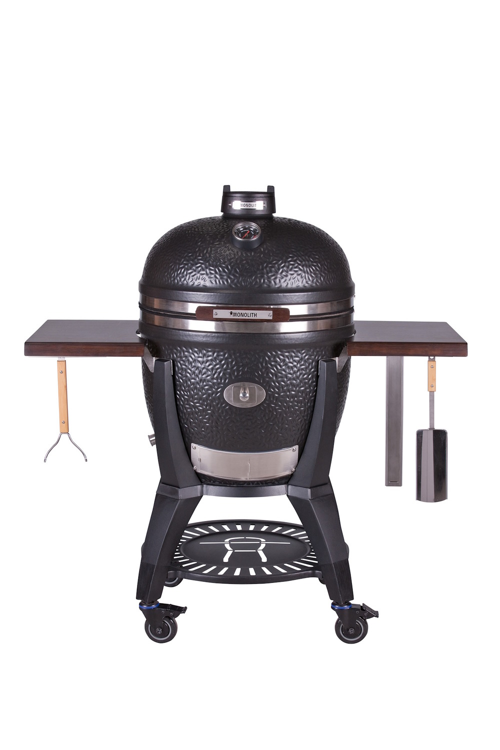 Kamado monolith - avantgarde le chef + chariot + housse + pierre pizza