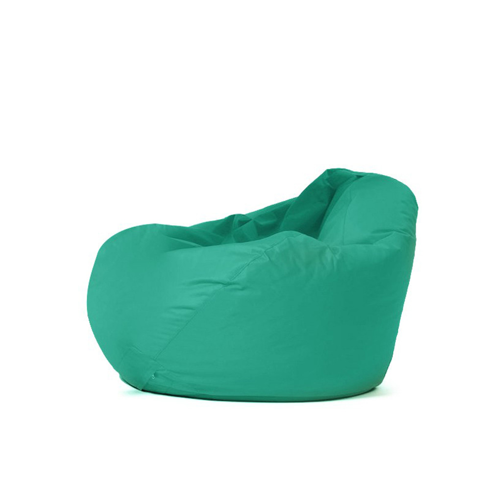 Pouf poire d'extérieur 130x115cm turquoise ohau