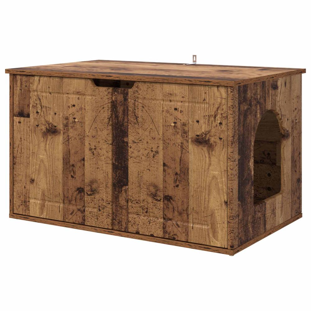 Maison pour chat bois ancien 85 x 55 x 50,5 cm