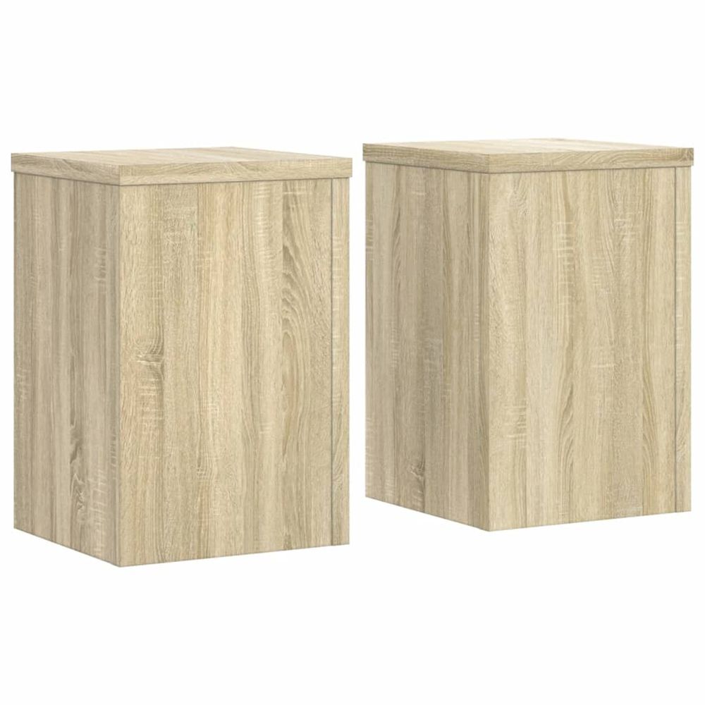 Support de plante 2 pièces chêne sonoma 25 x 25 x 35 cm