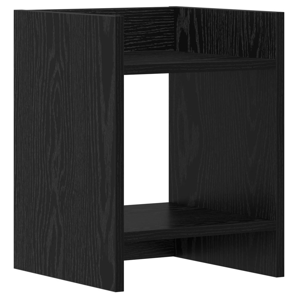 Support de plante chêne noir 30 x 30 x 40 cm bois d'ingénierie