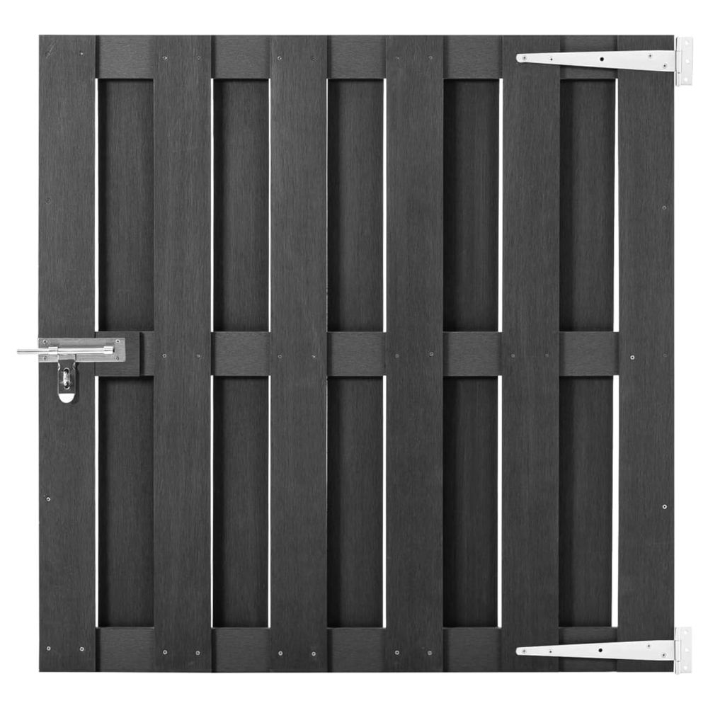 Portillon wpc 100x100 cm gris