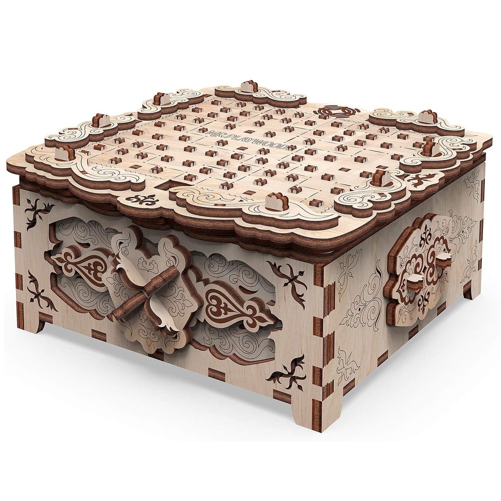 Puzzle 3d boîte à secret fantaisie florale