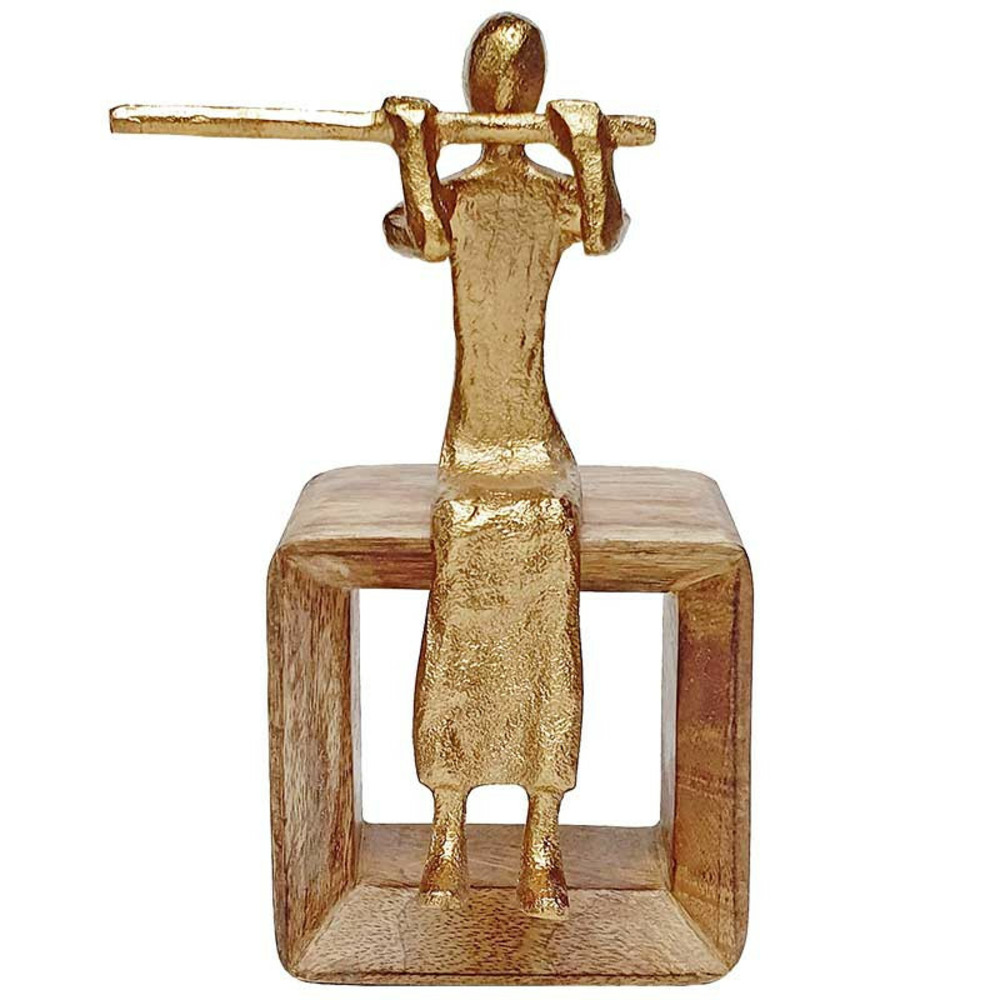 Figurine musicien flûte 14x11x22cm