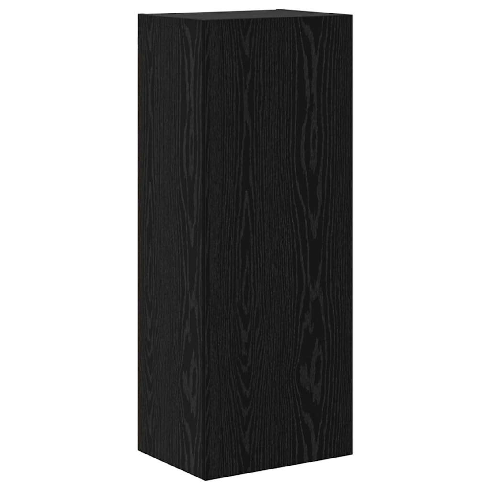Meuble tv mural chêne noir 40,5 x 30 x 102 cm bois d'ingénierie
