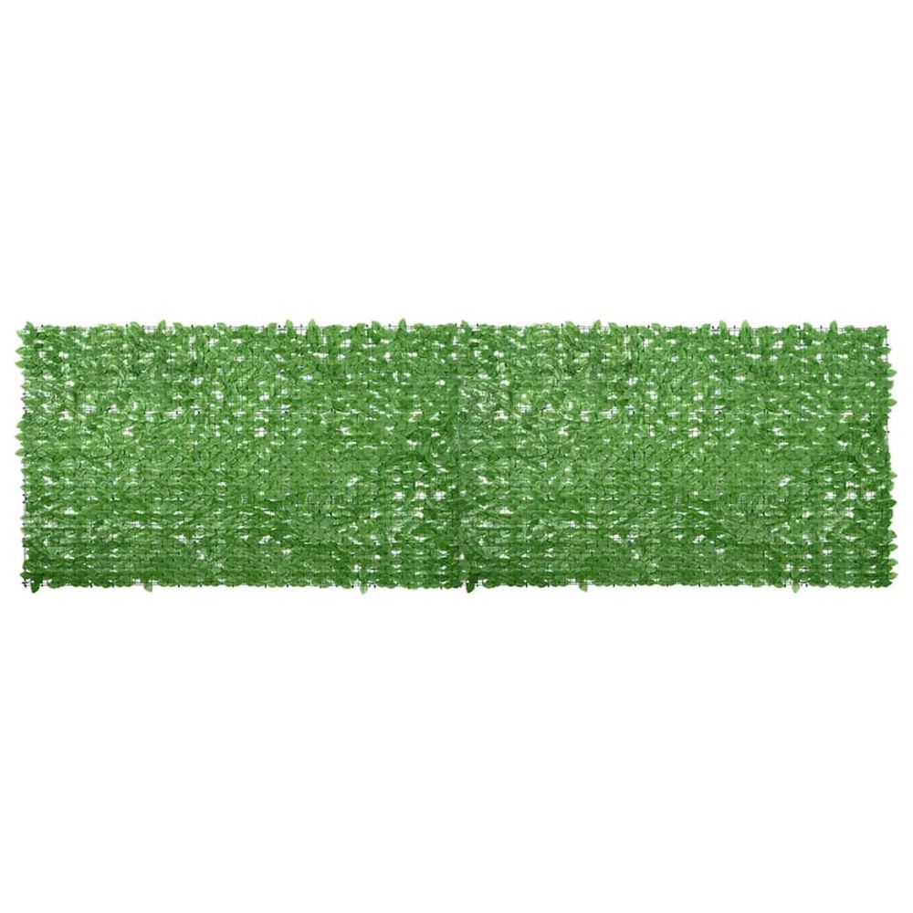 Écran de balcon avec feuilles vert 500x150 cm