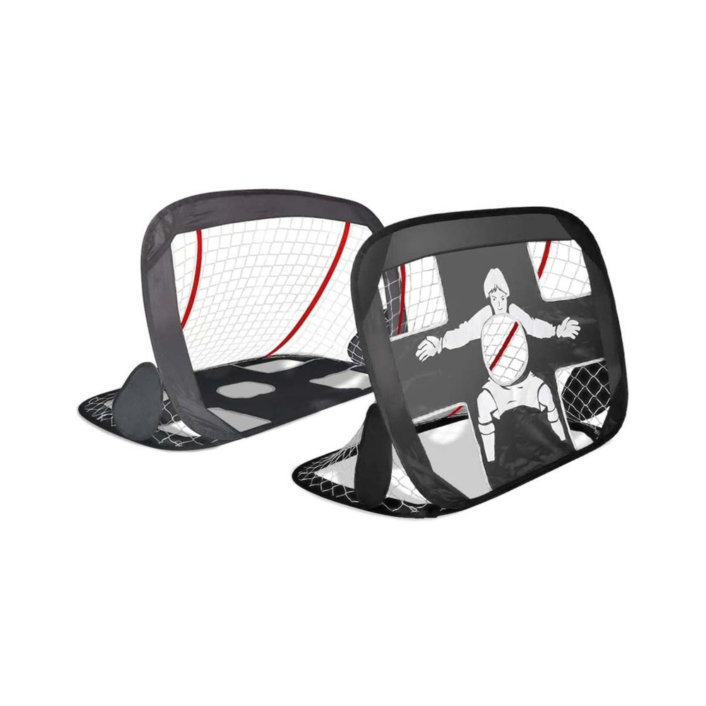 Cage de foot pliable 2 en 1 newbie 120 x 90 cm