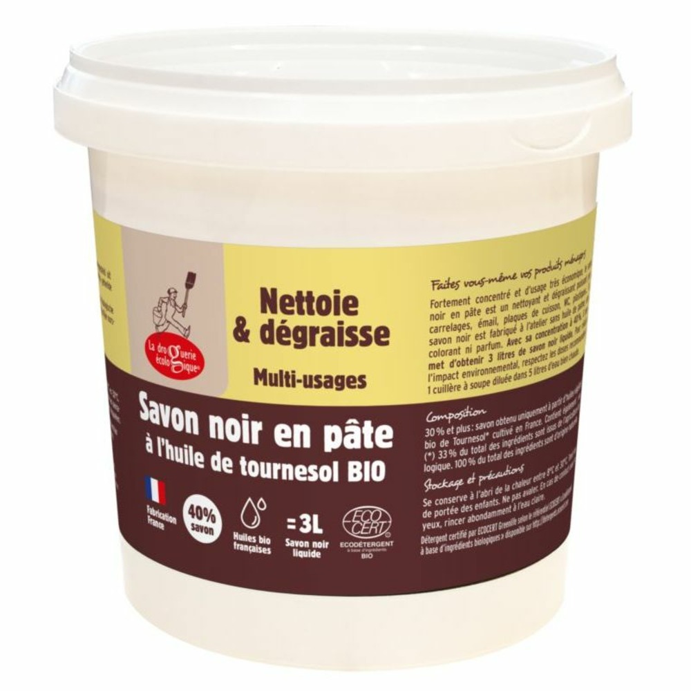 Savon noir en pâte 1 kg droguerie ecologique