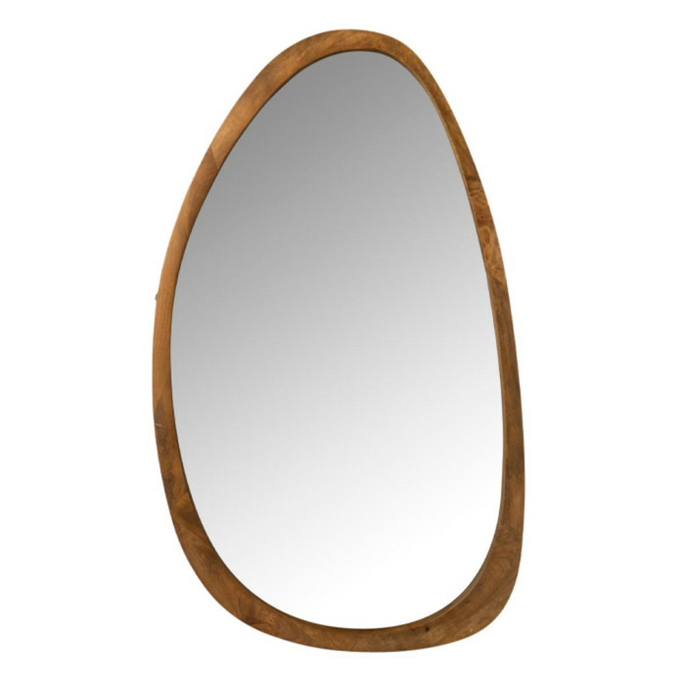 Miroir mural irrégulier en bois 