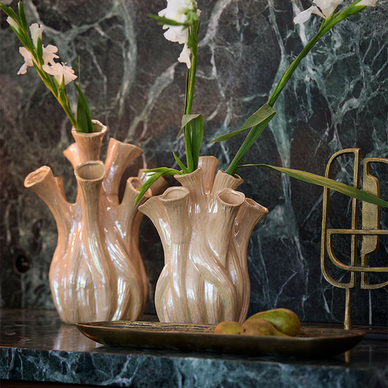 Grand plateau ovale boira bronze antique 50x16x4cm